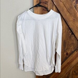 Aerie Oversized White Long Sleeve